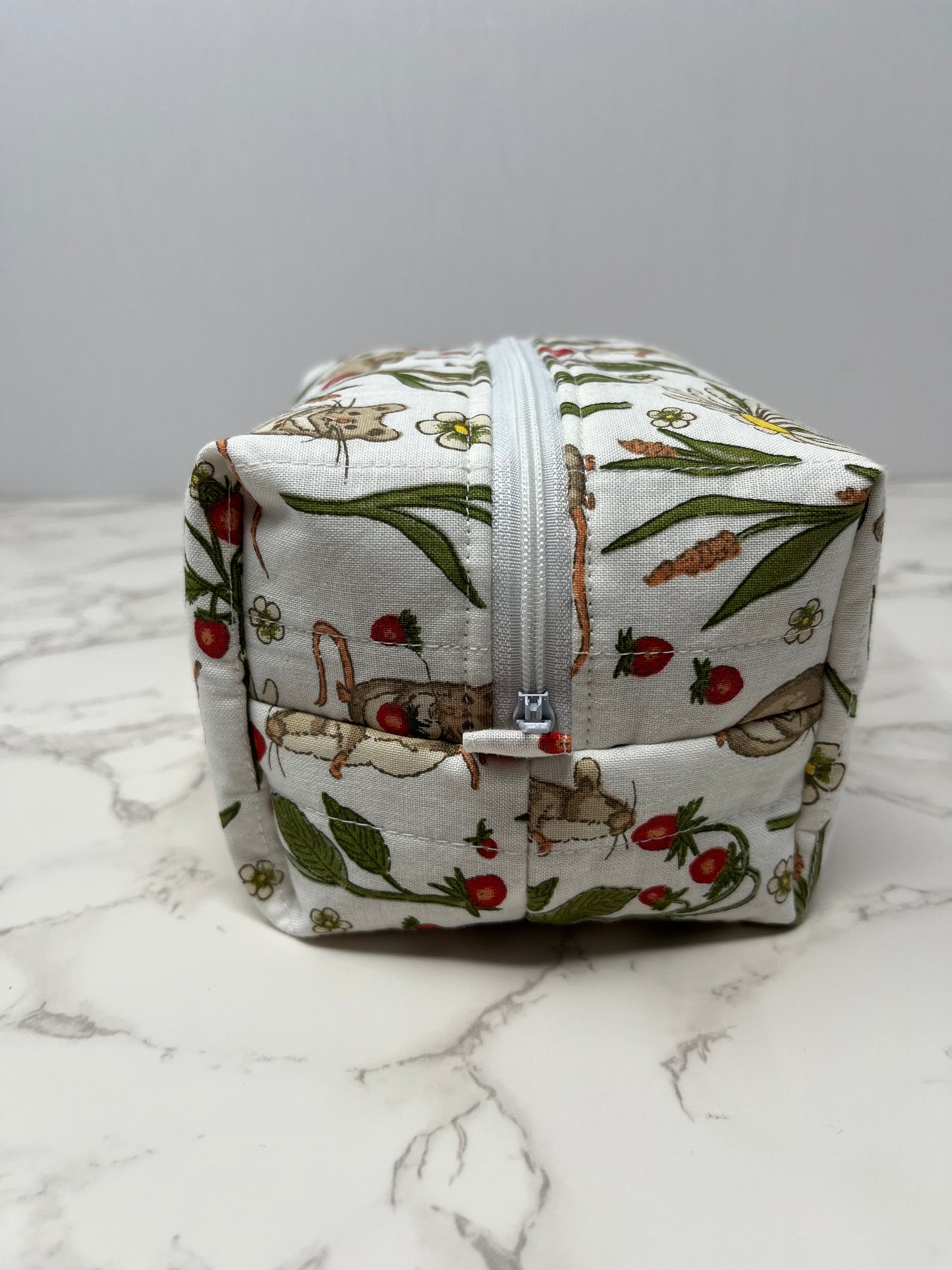 Strawberry Field Boxy Zipper Pouch