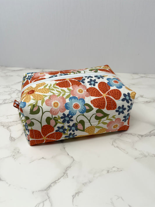 Super Floral Boxy Zipper Pouch