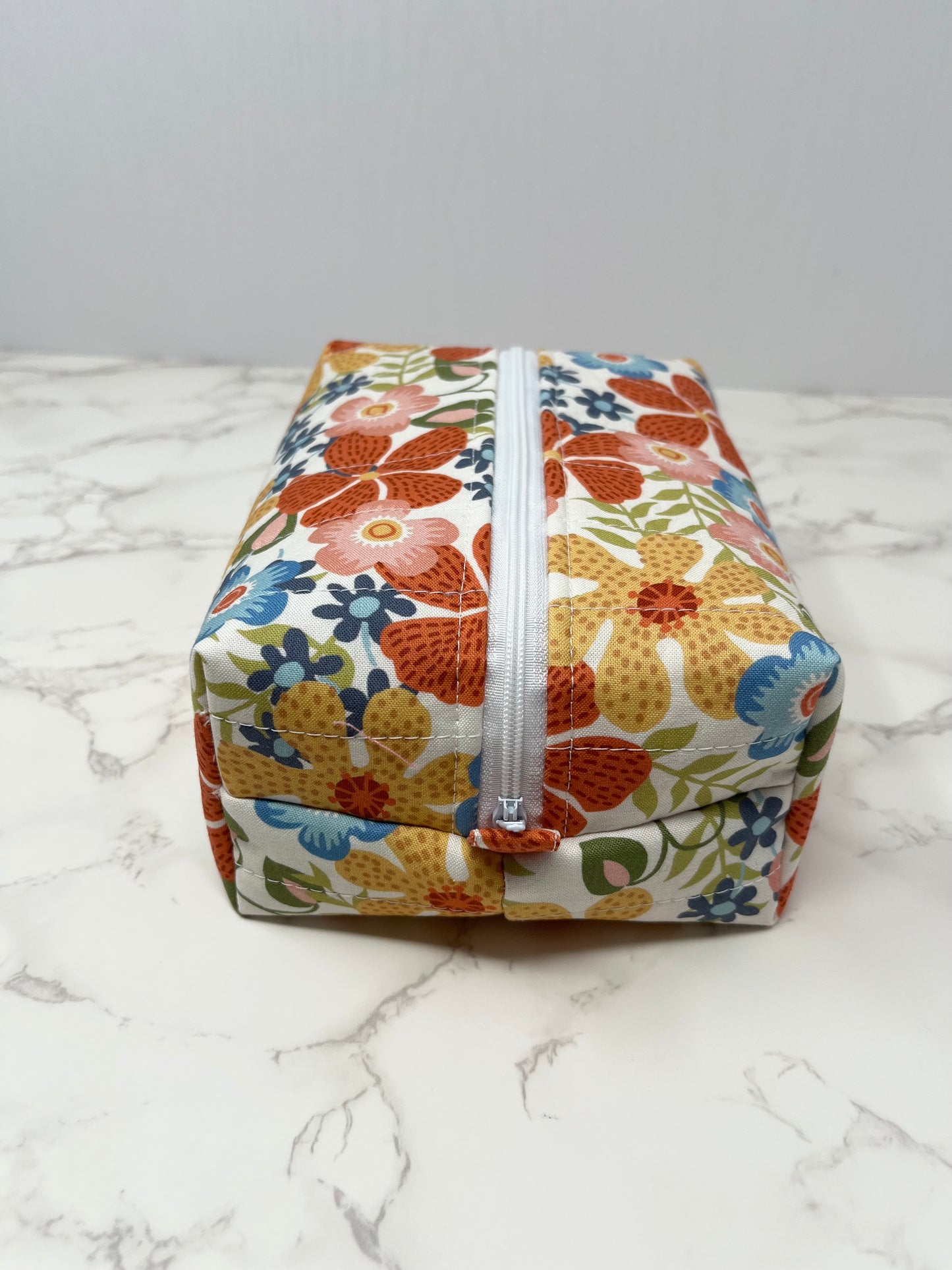 Super Floral Boxy Zipper Pouch
