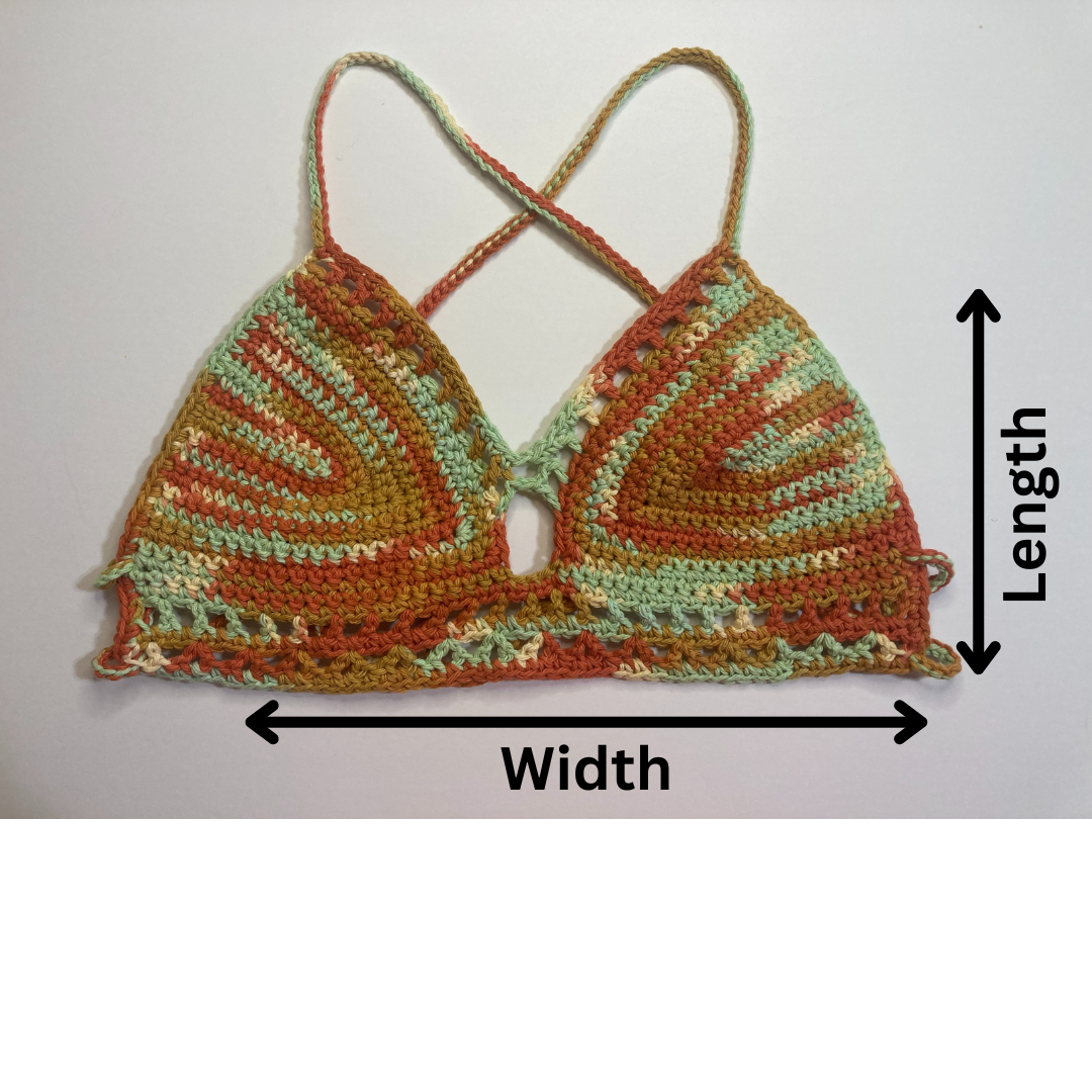 Sunrise Ombre Crochet Journey Crop Top / Bralette